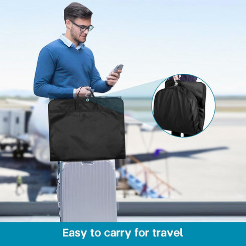 KIMBORA 54" Garment Bag for Travel, Gusseted Suit Bags for Men with Handles for Hanging Clothes Storage