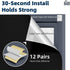 Portable Blackout Curtains 40"×57", 100% Blackout Material Shades with Strong Hook and Loop Tape for Nursery Travel