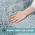 AAFKK 5x7 Area Rugs for Living Room, Grey Fluffy Shaggy Rug Soft Carpets, Rugs for Bedroom Nursery Kids Room Dorm Home