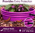 7 inch 12 Pack Solid Planting Grow Rings | Purple | One-Piece Design for Deep Root Watering Veggies, Herbs & Flowers |