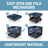25L (6.6 3 Pack, 50 lb CleverMade Collapsible Milk Crate Gal) Capacity Heavy Duty Folding Crate Stackable Storage