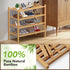 4 Closet,Hallway,Entryway,Small 27"x11"x26" Haddockway Tier Bamboo Shoe Rack Storage Organizer, Multifunctional Free