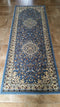 Traditional Runner Area Rug, Blue 330.000 Point Design, 31 Inch x 7 Feet 2 Inch