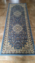 Traditional Runner Area Rug, Blue 330.000 Point Design, 31 Inch x 7 Feet 2 Inch