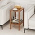 pikpuk Small Narrow Side Table, Vintage End Table - Skinny Bedside Nightstand for Small Spaces, Couch/Recliner Accent