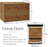 Love You Way More Kraft Label Scented Candle, 100% Soy, Lemon, Peach, Orange