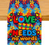 UEQIKI Autism Awareness Table Runner for Home Party Decorations Seasonal Summer Washable Kitchen