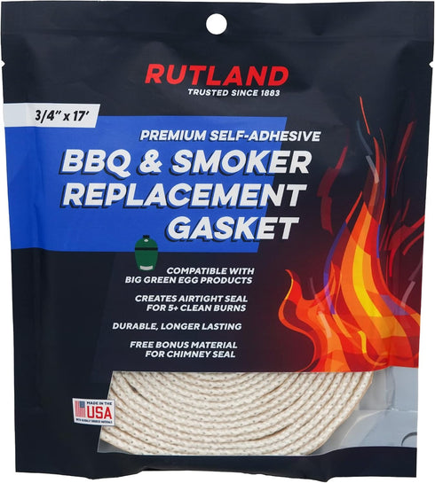 Rutland 99N17 Big Green Egg Replacement Gasket, High Temperature Clean Burn Gasket