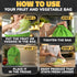 3-Layer Lettuce Keeper for Refrigerator Reusable Produce Storage Bags with Foil Lining and Drawstring | Breathable