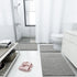 Arotive Luxury Chenille Toilet Rugs U-Shaped, Extra Soft Thick Absorbent Non-Slip Bathroom Mats, Grey