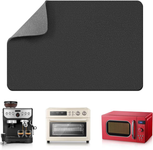 LOPNUR Appliance Sliders for Kitchen Appliances, 360° Rotating Mover, Heat Resistant Mat for Microwave, Toaster Oven