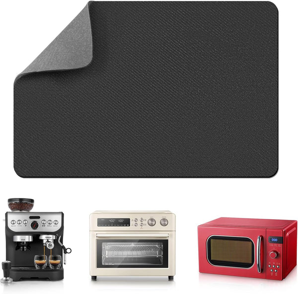 LOPNUR Appliance Sliders for Kitchen Appliances, 360° Rotating Mover, Heat Resistant Mat for Microwave, Toaster Oven