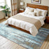 4x6, Area Rugs Washable Rug for Living Room, Modern Abstract Grey Rug for Bedroom, Non Slip Foldable Low Pile Stain