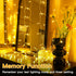 6.6x6.6ft, 200 8 Dimmable Ollny Curtain Lights LED String Lights with Remote Modes Timer, USB Power Fairy Light