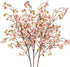 Uieke Silk Cherry Blossom Branches, 40.5in Artificial Flowers for Wedding Home Decor, Set of 3, Pink