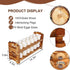 CVHOMEDECO. Wooden Egg Holder Fresh Egg Holders Countertop Firewood Egg Collecting Rack for Gathering Fresh eggs, Stackable with 24 eggs, Home Kitchen Organizer, Set of 2 PCS by CVHOMEDECO.
