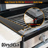 Kindga Silicone Stove Counter Gap Cover 21", Easy Clean Gap Filler for Kitchen Counter, Appliances, Set of 2 (Black)