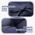 Set 1 of Indoor Outdoor Burgundy Chair Cushion Waterproof High Back Rocking Chair Cushions Soft Patio Chair Pad