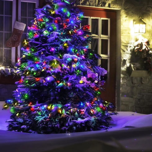 C6 60 20ft 8 WBao Battery Operated Christmas Lights, LED String Lights with Modes, Auto Timer, Waterproof for Indoor
