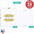 321Done Sunflower Place Cards, Made in USA, Blank Small 3.5x2 for Name Food Table Setting, Set of 24