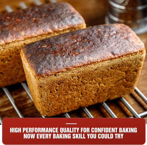 KITESSENSU Pullman Loaf Pan with Lid, 1 lb Dough Capacity Non-Stick Bakeware for Baking Bread