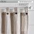 Elrene Home Fashions Tucker Ticking Stripe Tier Window Curtains, Set of 2, 30" x 24"