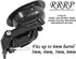 Reliable Recliner Replacement Parts Small Oval Black Plastic Pull Handle, Fits 3mm & 6mm Cables