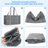 42L 22"x9.8"x11.8" GARPROVM Extra Large Grocery Tote Bag, Reusable Grocery Bags, Foldable Shopping Bag Beach Bag