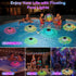ZRYBOMY 6 IPX8 1 Pack RGB Solar Floating Pool Lights, Smart Auto ON/Off Pool Light with Lighting Modes, Waterproof LED