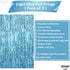 KatchOn XtraLarge Blue Foil Fringe Curtain, 8x3.2 Feet, Pack of 2 for Under The Sea Party Decorations