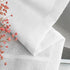 Melodieux White Semi Sheer Curtains, 63 Inch Length for Bedroom Living Room, 2 Panels, Light Filtering Drapes