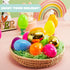 3.15" 494 6 JOYIN PCS Plastic Easter Eggs Golden Eggs, Large Empty Eggshells Fillable for Easter Hunt, Parties, Basket