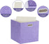 Foldable Cube Storage Bin Organizing Baskets, Fabric Storage Cubes with Handles for Shelf Closet, 13"x13"x13", Pack of
