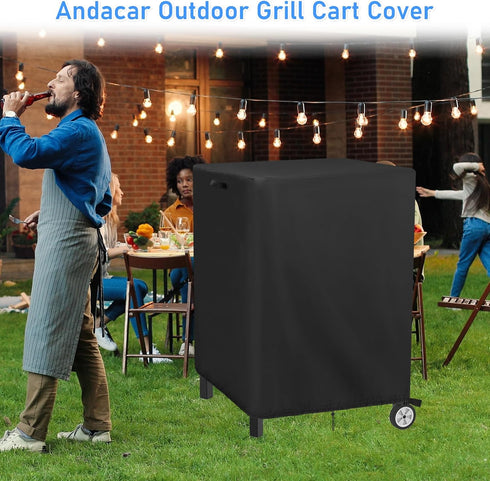 28"L25"W34"H, Outdoor Patio Table Cover for Pinikox Kitchen Island Prep Table, Waterproof Service Cart Covers Rolling