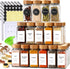 24-Piece Spice Jars Set by Le'raze: Glass Jars with Bamboo Lids, Labels