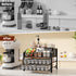 Countertop, Homsorout Coffee Bar Organizer - Coffee Station for Metal and Wood K Cup holder Storage Basket for Coffee