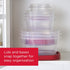 Rubbermaid 16-Piece BPA-Free Plastic Food Storage Set with Red Vented Lids, Microwave & Dishwasher Safe