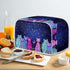 Toaster Cover 2 Slice Small Appliance Covers Organizer Colorful Cats Pattern Washable Toaster Bag Bread Maker Cover, S