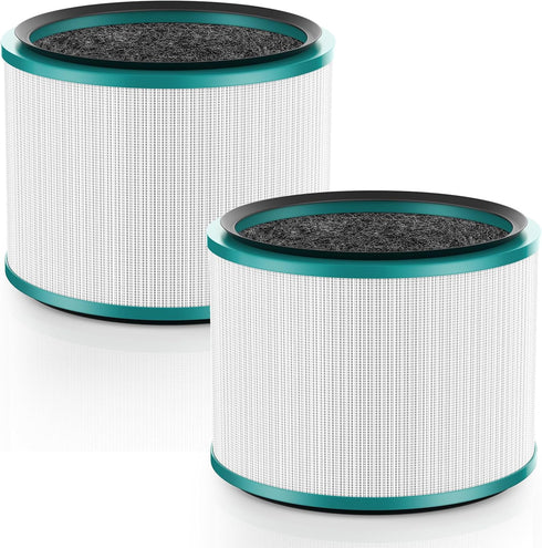 2 Pack Air Purifier Filter Replacements for Dyson HP01, HP02, DP01, Compatible with Pure Hot Cool Link