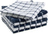 DII Nautical Blue Basic Terry Collection Windowpane Dishcloth Set, 12x12, 6 Piece