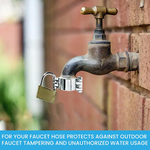 NUSET NU-SET 8 2895-3 (2895-8) x Water Faucet Lock - Water Spigot Lock for Garden Hose Bib Lock