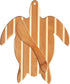 Totally Bamboo Sea Turtle Charcuterie Board Gift Set with Spreader Knife, 11-1/2" x 8-5/8"