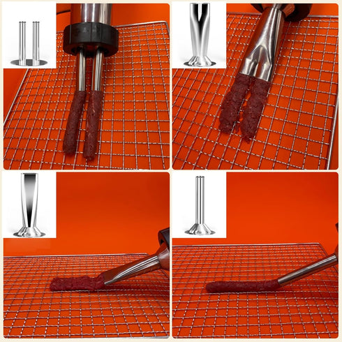 2lb Beef Jerky Gun Kit - Stainless Steel Meat Gun for Homemade Beef Jerky and Sausages, Perfect Beef Jerky Maker
