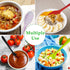 4 Pcs Silicone Spoons for Cooking, 10.6'' Large Mixing Spoon Set for Stirring, Mixing, Serving