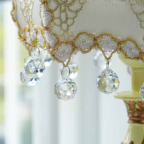 48pcs 20mm HDCRYSTALGIFTS Clear Crystal Ball Prism Chandeliers Prism Sun Shine Catcher Rainbow Pendants Maker, Hanging