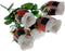 Patriotic Flowers Bouquet - 7 Stems Red White Blue, US Flag Decor for Memorial Day, 4th of July, Veterans Day