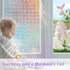 Windimiley Stained Glass Window Privacy Film - 3D Rainbow Diamond Prism Decorative Holographic Stickers