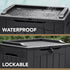 30 (30 Devoko Gallon Resin Deck Box Waterproof Outdoor Storage Box for Patio Furniture Pool Accessories Indoor Storage