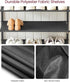 VASAGLE 5 Tier Shoe Rack, Shoe Organizer for Entryway, Holds 12-16 Pairs, with 4 Fabric Shelves, Rustic Brown and Black