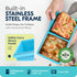 CyhHave 2 Frozen 2 Pack cup Silicone Freezer Trays with Lids, Silicone Soup Freezer Molds, Easily prepare portioned